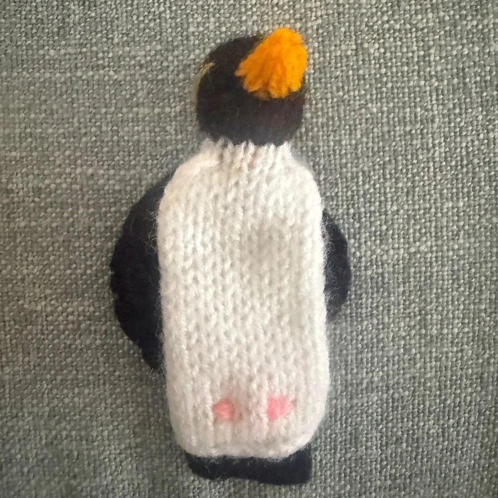 12 Knit Finger‎ Puppets Animal Collection Tiger Penguin Lion 12pc Set